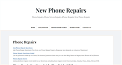 Desktop Screenshot of newphonerepairs.com